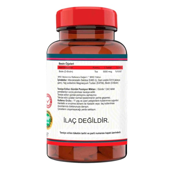 Nevfix Biotin 5000 mcg 120 Tablet