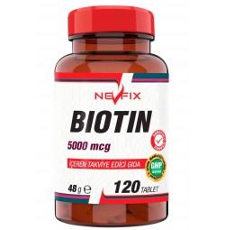 Nevfix Biotin 5000 mcg 120 Tablet