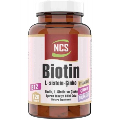 Ncs Biotin L Sistein Çinko 120 Tablet
