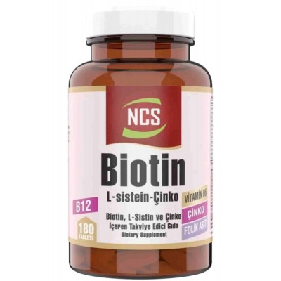 Ncs Biotin L Sistein Çinko 180 Tablet