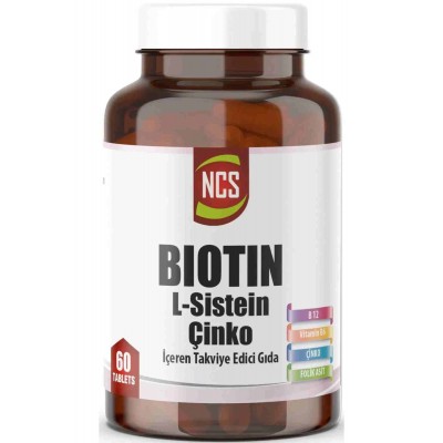 Ncs Biotin L Sistein Çinko 60 Tablet