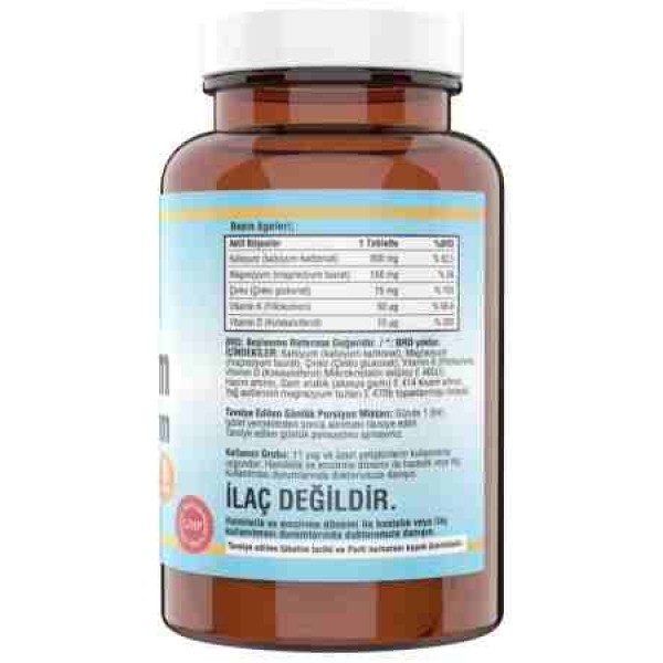 Ncs Calcium Magnezyum Zinc Taurat Çinko 120 Tablet
