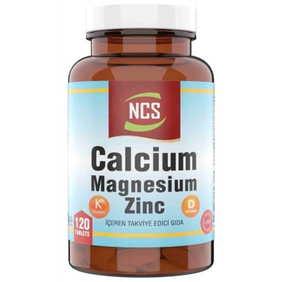 Ncs Calcium Magnezyum Zinc Taurat Çinko 120 Tablet