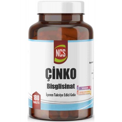 Ncs Çinko Bisglisinat Selenyum Bakır 180 Tablet