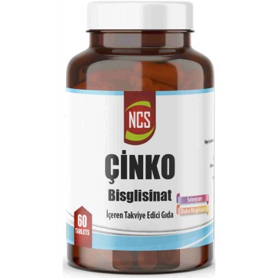 Ncs Çinko Bisglisinat Selenyum Bakır 60 Tablet
