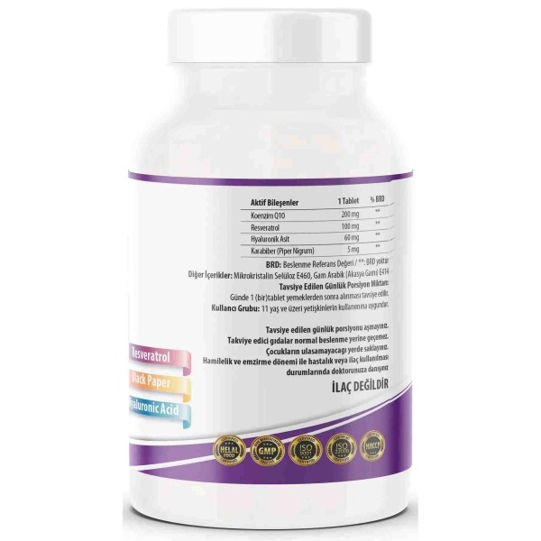 Ncs Coenzyme Q-10 Resveratrol 200 Mg 180 Tablet Ncs Coenzyme Q-10 Resveratrol 200 Mg 180 Tablet