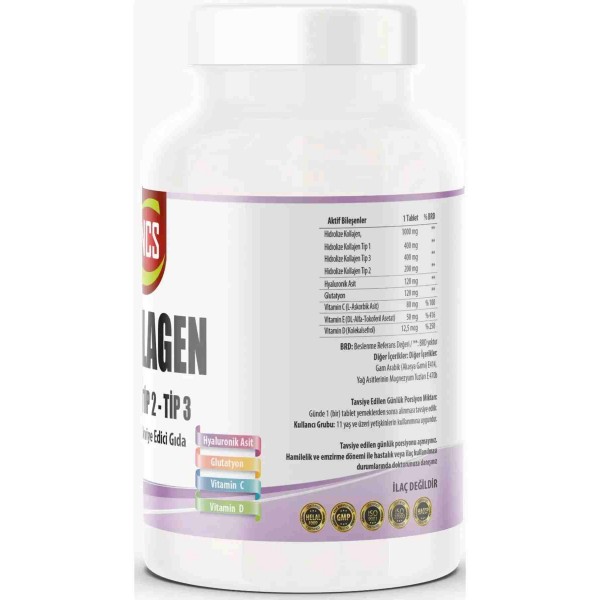 Ncs Collagen Tip 1 – 2 – 3 Glutatyon 180 Tablet Ncs Collagen Tip 1 – 2 – 3 Glutatyon 180 Tablet