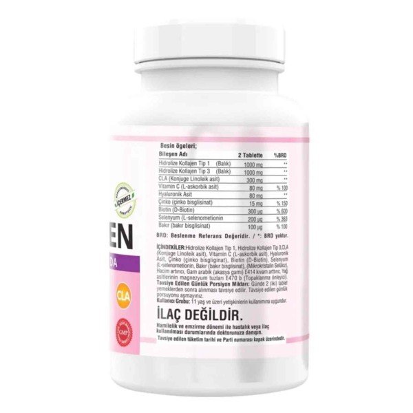 Ncs Collagen Tip 1-3 Balık Kollajen CLA 180 Tablet