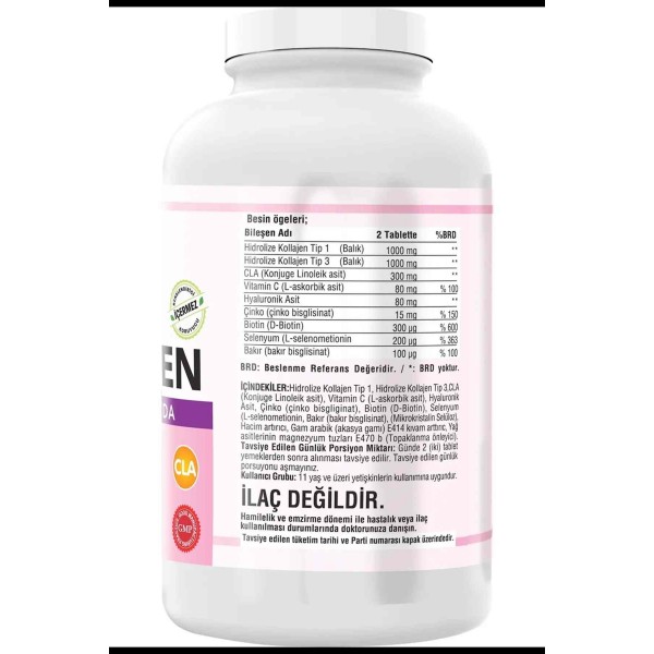 Ncs Collagen Tip 1-3 Balık Kollajen CLA 300 Tablet