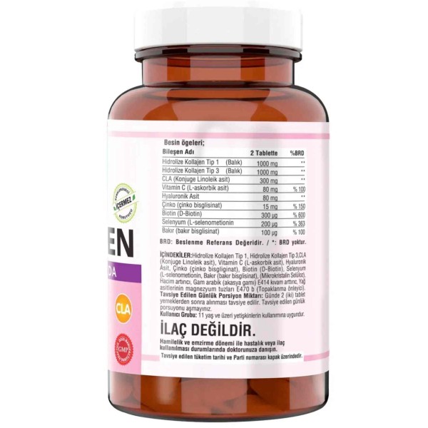 Ncs Collagen Tip 1-3 Balık Kollajen CLA 90 Tablet