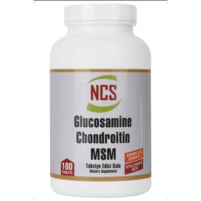 Ncs Glucosamine Chondroitin Msm Hyaluronic Acid Boswellia Serrata 180 Tablet