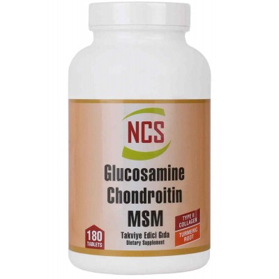 Ncs Glucosamine Chondroitin Msm Type Iı Turmeric 180 Tablet