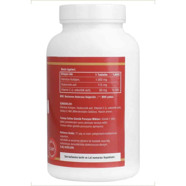 Ncs Hidrolize Collagen 1000 Mg Hyaluronic Acid C Vitamini 180 Tablet