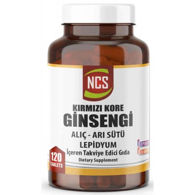 Ncs Korean Red Ginseng Alıç Arı Sütü L Arginin 120 Tablet