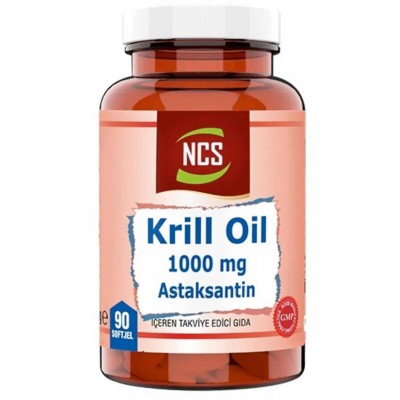 Ncs Krill Oil 1000 Mg Astaksantin 2 Mg 90 Softgel