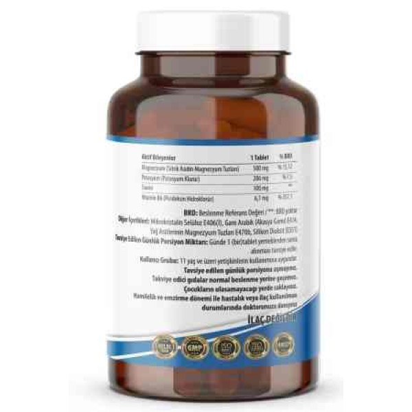 Ncs Magnezyum Sitrat Taurin Potasyum 120 Tablet