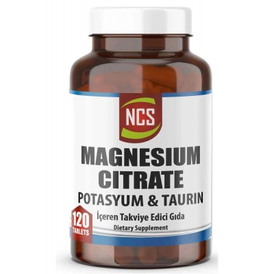 Ncs Magnezyum Sitrat Taurin Potasyum 120 Tablet