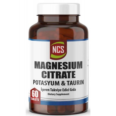 Ncs Magnezyum Sitrat Taurin Potasyum 60 Tablet