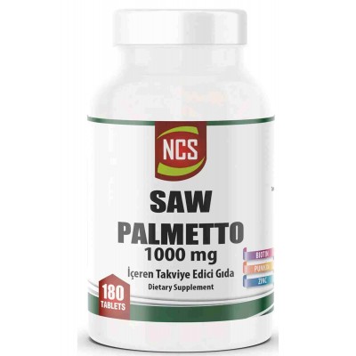Ncs Saw Palmetto 1000 Mg Pumpkin Biotin Zinc Complex 180 Tablet