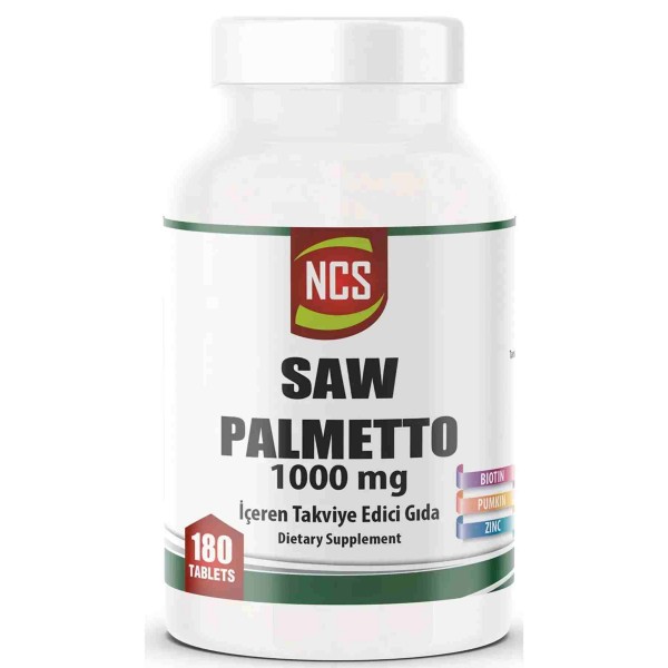 Ncs Saw Palmetto 1000 Mg Pumpkin Biotin Zinc Complex 180 Tablet
