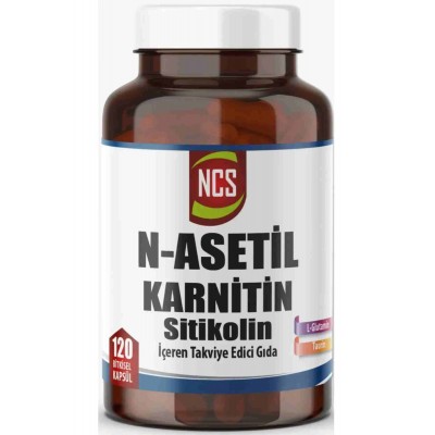 Ncs Sitikolin N-asetil Karnitin 120 Bitkisel Kapsül
