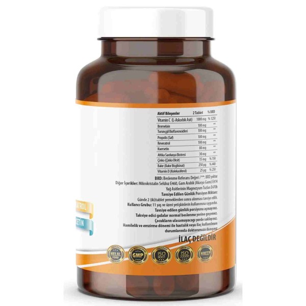 Ncs Vitamin C Çinko Propolis 120 Tablet