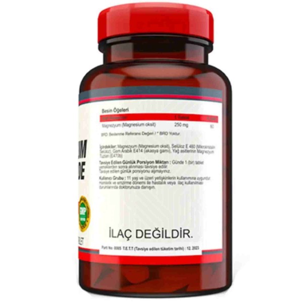 Nevfix Magnesium Oxide Magnezyum 250 mg 120 Tablet