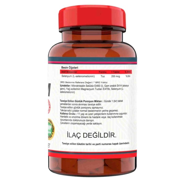 Nevfix Selenyum Selenium 200 mcg 120 Tablet