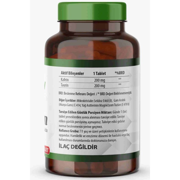 Up Nutrition Caffeine 200 Mg Taurin 200 mg 90 Tablet