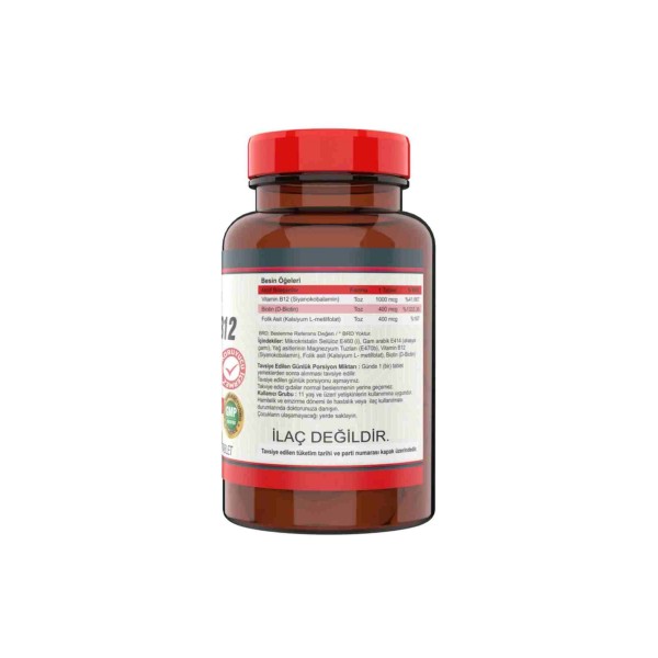 Nevfix Vitamin B12 1000 Mcg Folic Acid Biotin 120 Tablet