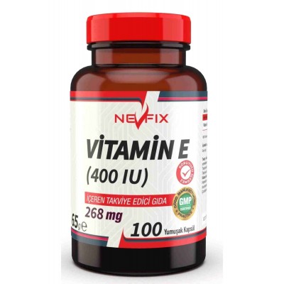 Nevfix Vitamin E 400 Iu (268 Mg) 100 Yumuşak Kapsül
