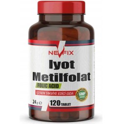Nevfix İyot & Metilfolat 120 Tablet İyodine Folik Asit