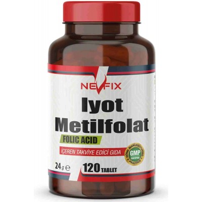 Nevfix İyot & Metilfolat 120 Tablet İyodine Folik Asit